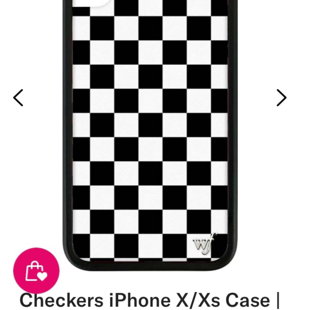 Wildflower case checkered print